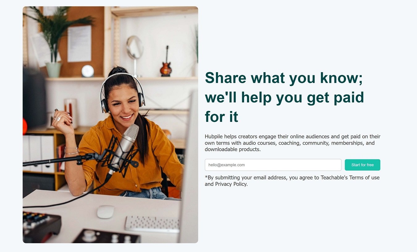 Online Audio Courses with Hubpile.com